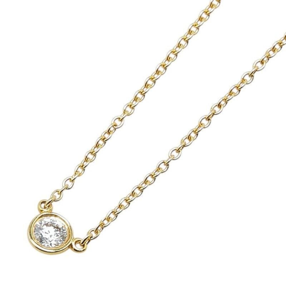Tiffany & Co. Elsa Peretti Diamonds by the Yard 18K Yellow Gold Necklace